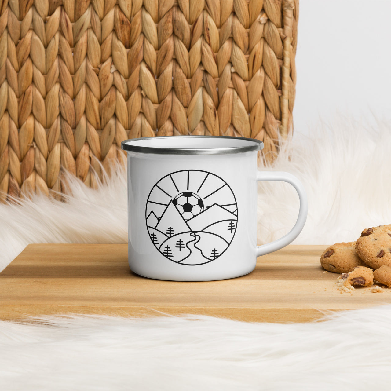 It's Never Too Early For Soccer - Enamel Mug